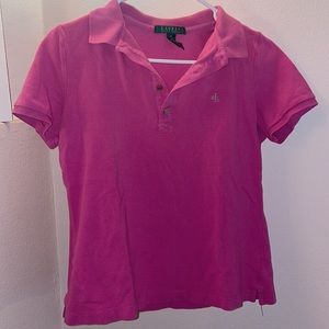 Pink Lauren Ralph Lauren Polo Top